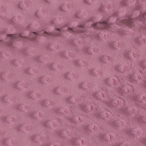 Tecido Minky Bolinhas Rosa Velho Escuro 1x1,50m 33