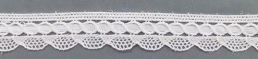 Fita de Renda HILOGAR Trini 25mm Branco (metro)