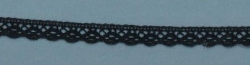 Fita de Renda HILOGAR Orazio 10mm Preto (metro)