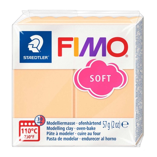 Pasta de Modelar FIMO Soft Pastel 405 Pêssego 57g