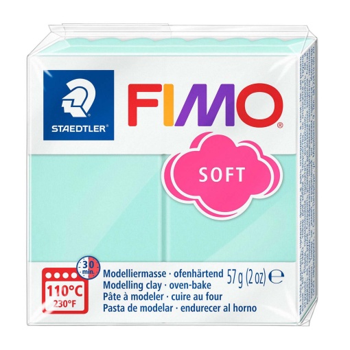 Pasta de Modelar FIMO Soft Pastel 505 Menta 57g