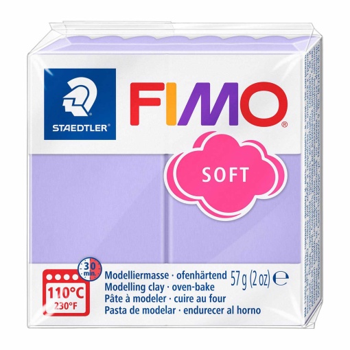 Pasta de Modelar FIMO Soft Pastel 605 Lilás 57g