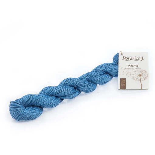 Fio de Tricot Rosários 4 Alfama 50g Azul Médio 33