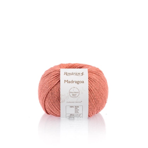 Fio de Tricot Rosários 4 Madragoa 50g Coral 23