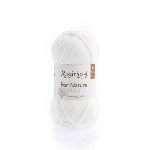 Fio de Tricot Rosários 4 For Nature 50g Pérola 02 GOTS