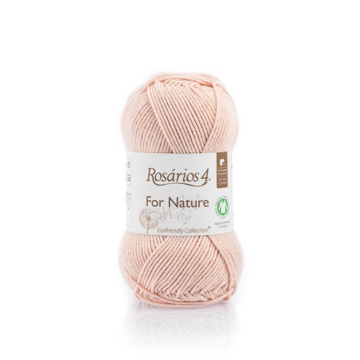 Fio de Tricot Rosários 4 For Nature 50g Rosa Claro 81 GOTS
