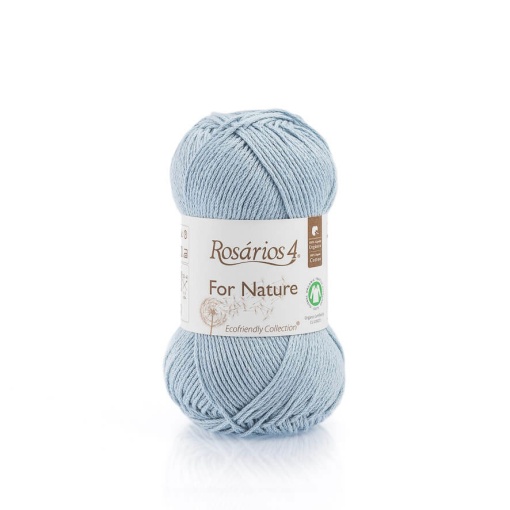 Fio de Tricot Rosários 4 For Nature 50g Azul 87 GOTS