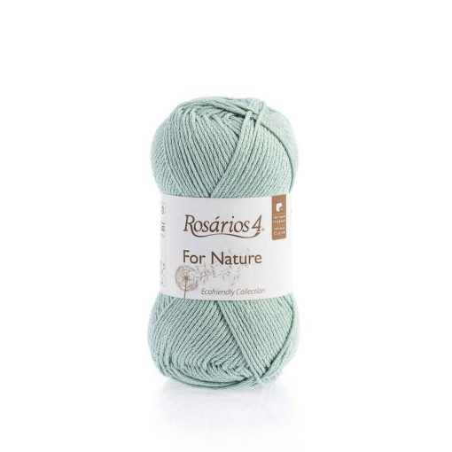 Fio de Tricot Rosários 4 For Nature 50g Verde Água 14 GOTS