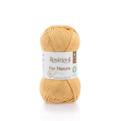Fio de Tricot Rosários 4 For Nature 50g Mostarda 85 GOTS