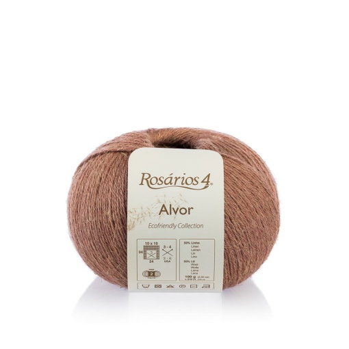 Fio de Tricot Rosários 4 Alvor 100g Rosa 05