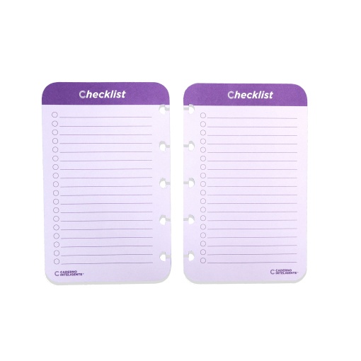 Recarga para Caderno Inteligente A6 Inteligine Checklist 40 folhas 120g