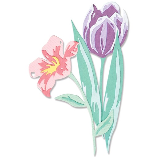 Cortante SIZZIX Thinlits flores de primavera em camadas by Lisa Jones