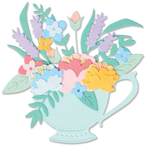 Cortante SIZZIX Thinlits hora do chá by Olivia Rose