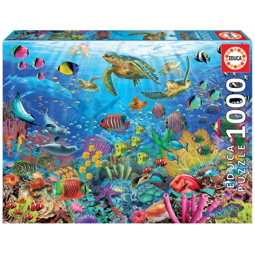 Puzzle EDUCA 1000 peças Tartarugas no Paraíso