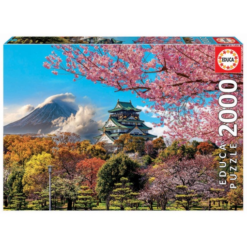 Puzzle EDUCA 2000 peças CASTELO de Osaka Japão