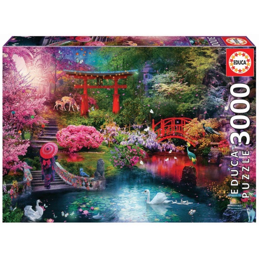 Puzzle EDUCA 3000 peças Jardim Japonês