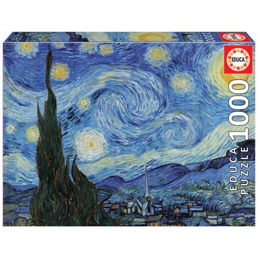Puzzle EDUCA 1000 peças A Noite Estrelada Vincent Van Gogh