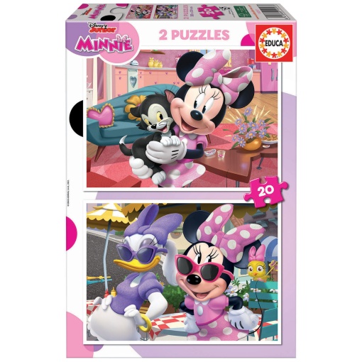 Puzzle EDUCA 2x20 peças DISNEY Junior Minnie