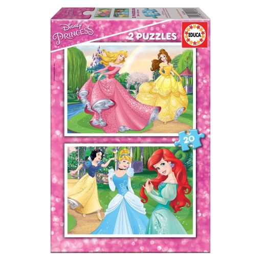 Puzzle EDUCA 2x20 peças DISNEY PRINCESS