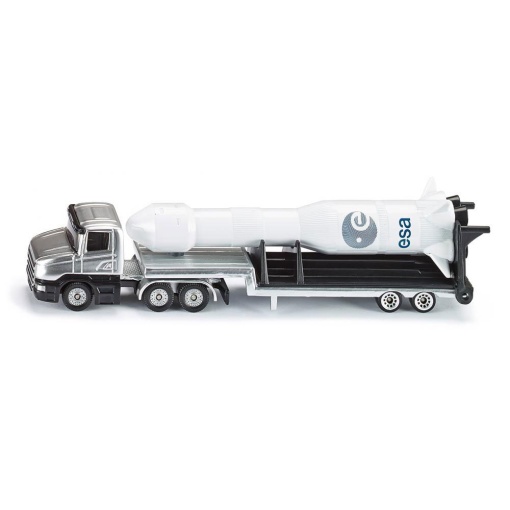 Camião de Transporte de Pesados com Rocket Miniatura SIKU