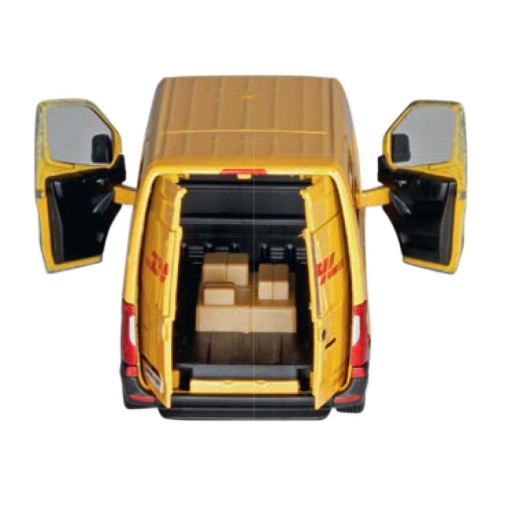 Carrinha Mercedes Benz Sprinter DHL Miniatura 1:48 12,5cm GOKI