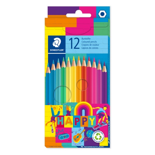 Lápis de Cor STAEDTLER Happy com 12