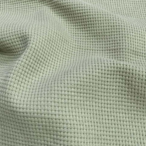 Tecido Favo de Mel Micro Jersey Verde 1x1,40m
