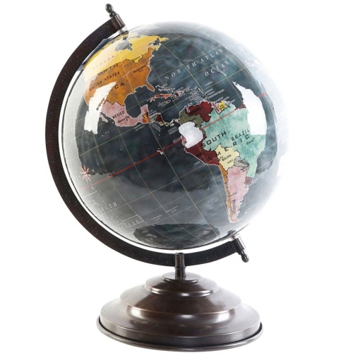 GLOBO Terrestre 25cm cinza ITEM