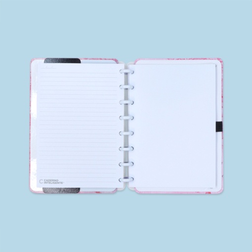 CADERNO INTELIGENTE A5 Pautado Mapa Mundi Rosa By GOCASE
