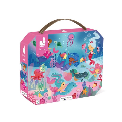 Maleta Puzzle JANOD 24 Peças Sereias