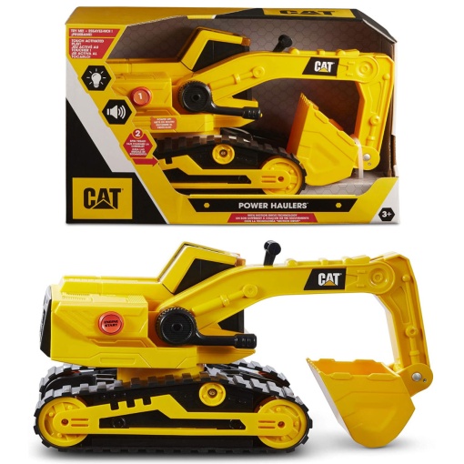 Escavadora Power Haulers com Luzes e Som CAT