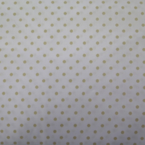 Tecido Piquet Pintas Branco/Bege 1x1,50m