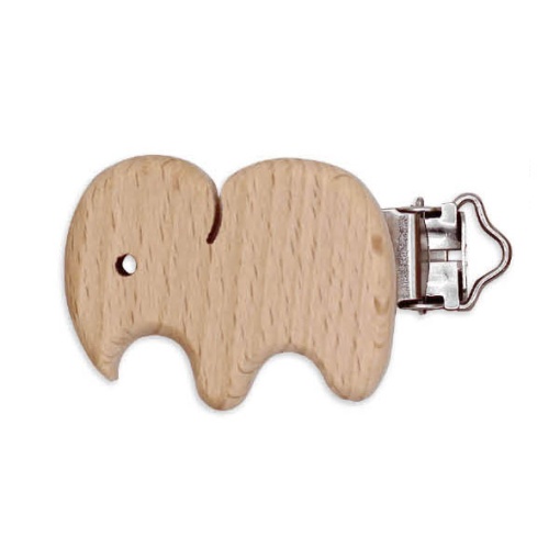 Porta-chupetas de Madeira 60mm Elefante COSE