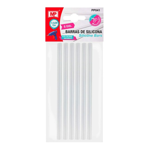Cola para Pistola 11mm Transparente Mpcrafts 20cm com 6