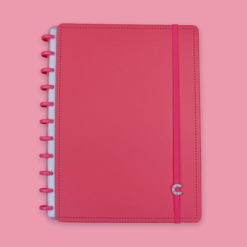CADERNO INTELIGENTE grande 215x280mm pautado All Pink