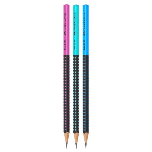 Lápis Grafite FABER-CASTELL Grip 2001 HB Nº 2 2 Tons Sortido
