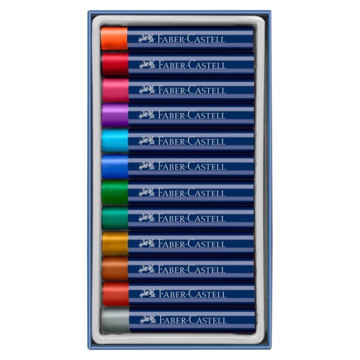 Pastel Óleo Metálico FABER-CASTELL CREATIVE Studio 12 Cores