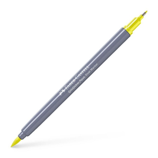 Brush Pen Aguarelável FABER-CASTELL Goldfaber Aqua Dual Amarelo 205