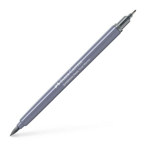 Brush Pen Aguarelável FABER-CASTELL Goldfaber Aqua Dual Cinza 230