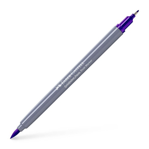 Brush Pen Aguarelável FABER-CASTELL Goldfaber Aqua Dual Roxo 249