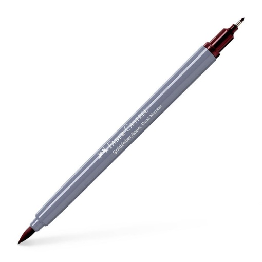 Brush Pen Aguarelável FABER-CASTELL Goldfaber Aqua Dual Bordeaux 263