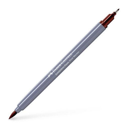 Brush Pen Aguarelável FABER-CASTELL Goldfaber Aqua Dual Castanho 283