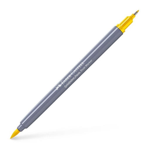 Brush Pen Aguarelável FABER-CASTELL Goldfaber Aqua Dual Amarelo 107