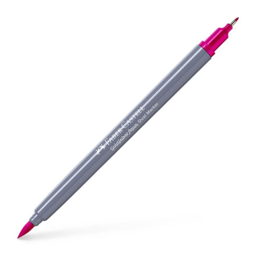 Brush Pen Aguarelável FABER-CASTELL Goldfaber Aqua Dual Rosa 125