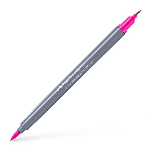 Brush Pen Aguarelável FABER-CASTELL Goldfaber Aqua Dual Rosa 128
