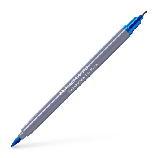 Brush Pen Aguarelável FABER-CASTELL Goldfaber Aqua Dual Azul 449