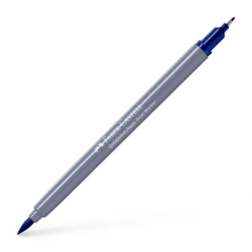 Brush Pen Aguarelável FABER-CASTELL Goldfaber Aqua Dual Azul 151