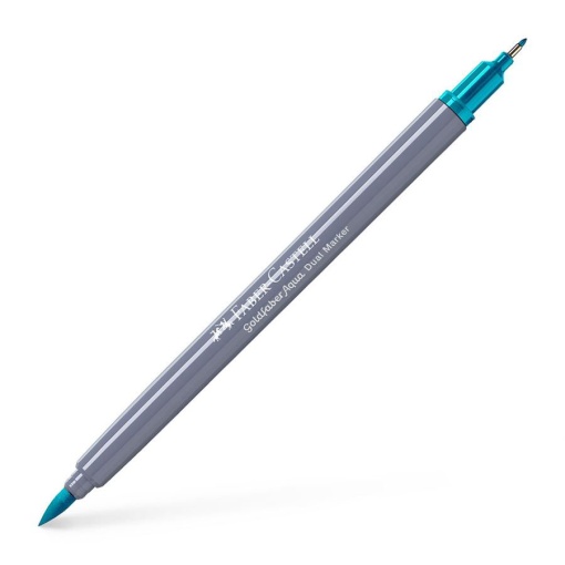 Brush Pen Aguarelável FABER-CASTELL Goldfaber Aqua Dual Azul 154
