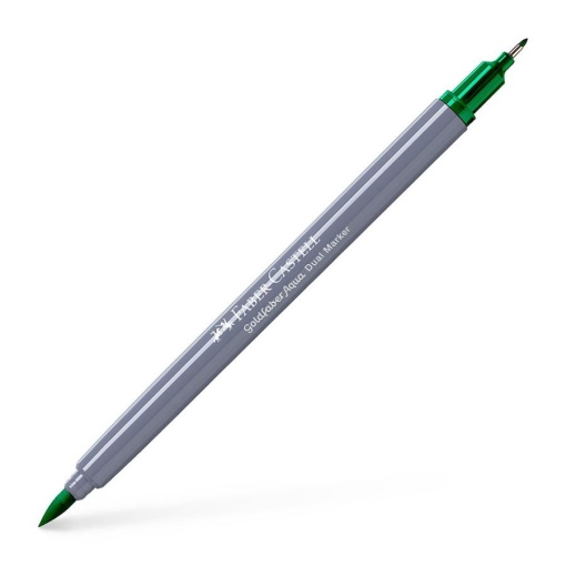 Brush Pen Aguarelável FABER-CASTELL Goldfaber Aqua Dual Verde 163