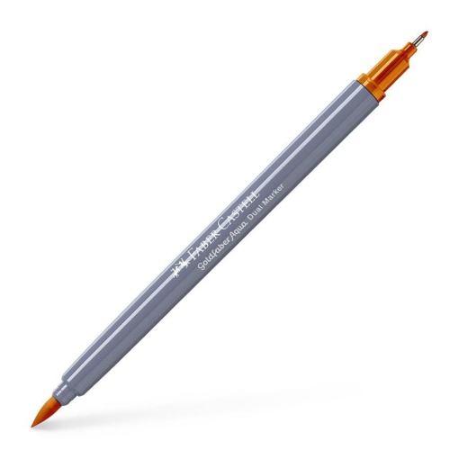Brush Pen Aguarelável FABER-CASTELL Goldfaber Aqua Dual Laranja 183
